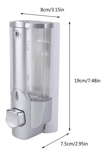 Imagen 2 de 9 de Dispensador De Jabón Líquido Despachador Locion Estéril 350m