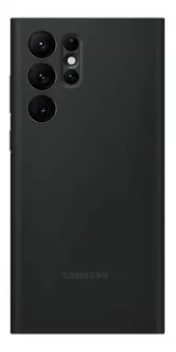 Funda flip cover Samsung Galaxy Smart Clear View Cover black con diseño liso para Samsung Galaxy S22 Ultra por 1 unidad
