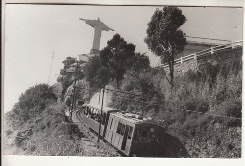 1958 Postal Fotografia Tren Corcovado Brasil De Gino Tosatto