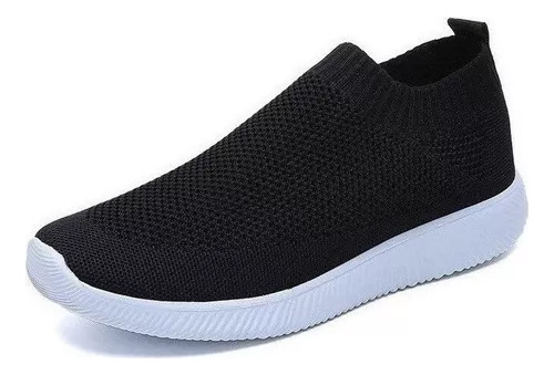 Zapatillas De Tenis De Mujer Casual Vulcanizadas Tejidas Fem