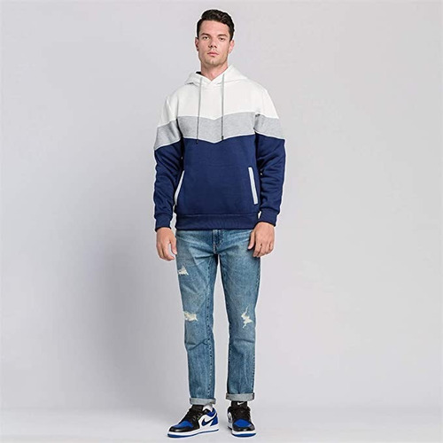 Imagen 3 de 10 de Campera De Hombre Buzo Hoodie Urbano Con Capucha Algodon A03