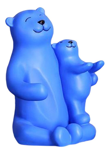 Estante De Almacenamiento De Vino De Oso Lindo, Estatua Azul