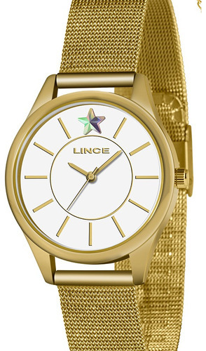Relógio Lince Feminino Dourado Lrgj147ls1kx