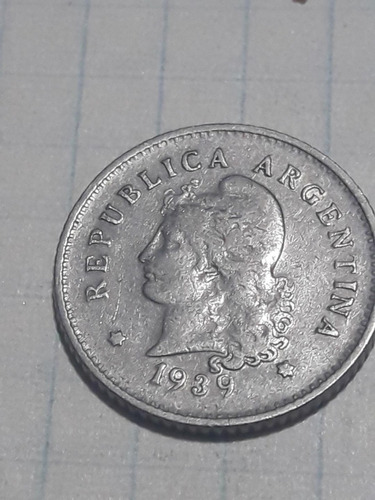 Moneda De 10 Centavos De 1939