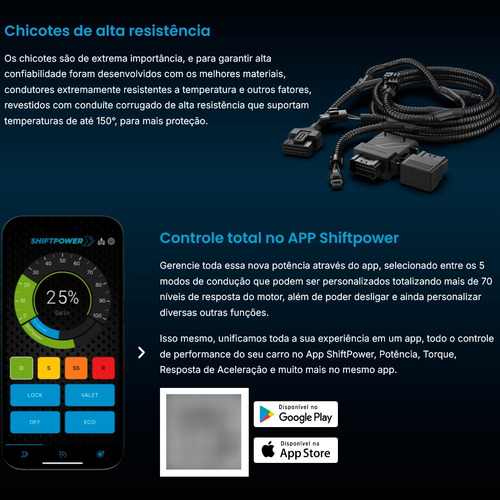 Piggyback Chip Potência Taos 1.4 250tsi 2022/2024 Até 25% Bt