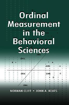 Ordinal Measurement In The Behavioral Sciences - Norman C...