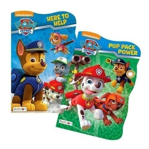 Paw Patrol Board Book Set - 2 Libros Con Forma De Tablero