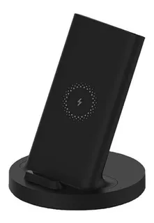Cargador Xiaomi Mi Wireless Stand Inalámbrico 20w + Cable C Negro