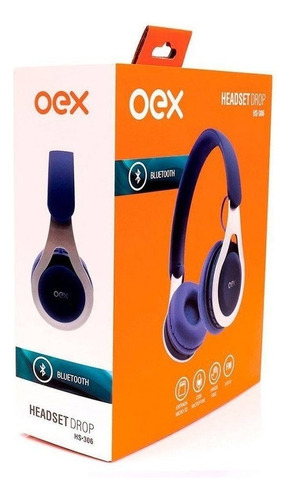 Fone De Ouvido Bluetooth Oex Hs306 Drop Azul