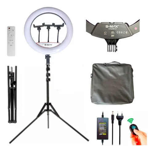 comprar Ringlinght Profissional Grande High Light + Tripé 2.1m