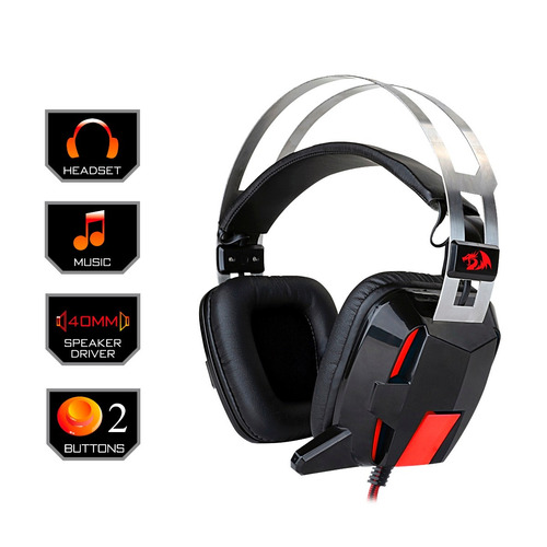 Redragon Audífonos Gamer Lagopasmutus Vibración Y Backlight