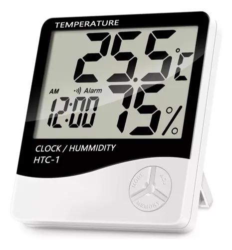 comprar Termohigrómetro Digital Htc-1 Higrometro, Termometro, Reloj