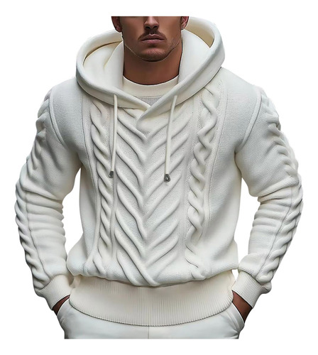 Blusa Masculina De Alta Qualidade Com Capuz, Cordão, Lã, Lon
