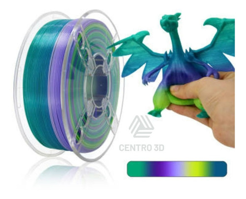 Filamento Flexible Tpu Arcoiris Impresión 3d Centro3d, 1 Kg