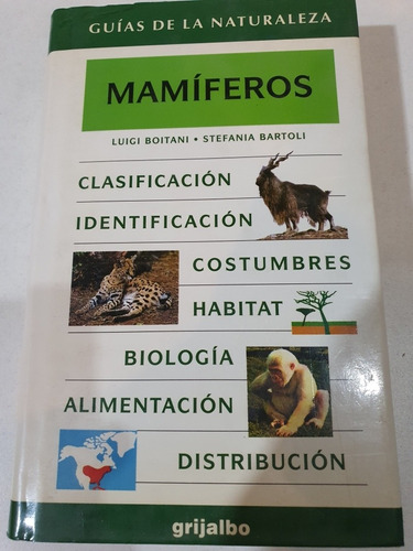 Libro- Mamiferos- L.boitani- S.bartoli