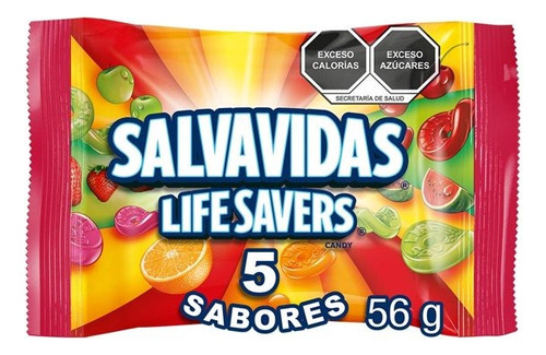 4 Pza Dulces Gomitas 5 Sabores 56 G