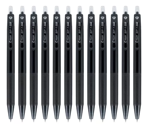 Pilot FriXion Clicker - Bolígrafos de gel borrable, de 0.7 mm, punta fino y  tinta negra