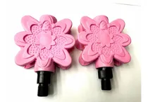 Comprar Pedales Para Bicicleta De Nena Tipo Flor Color Rosa-works! 