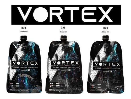 Imagem 9 de 9 de Bbs Airsoft Vortex 0,25 G + Green Gas + Patch + Speed Loader