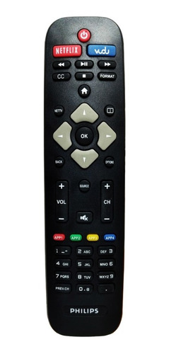 Control Remoto Para Pantalla Philips Led Smart Tv 40pfl3706