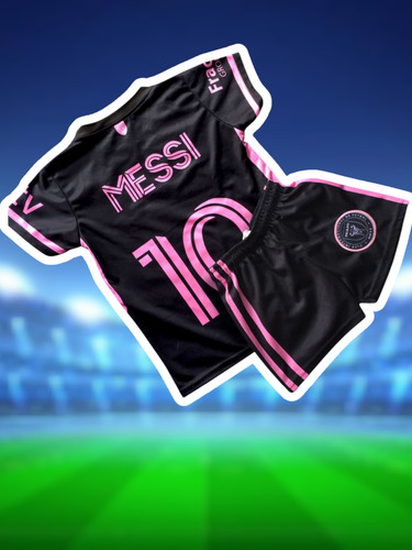 Conjunto Uniforme Futbol Messi Inter Miami Negro Messi 2