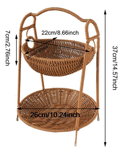 Cesta De Frutas Con Soporte Para Almacenamiento, Cesta