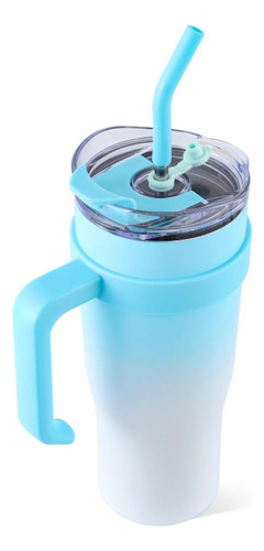 My Taza Rosa 40oz Ochapa Con Asa Y Tapa Con Popote