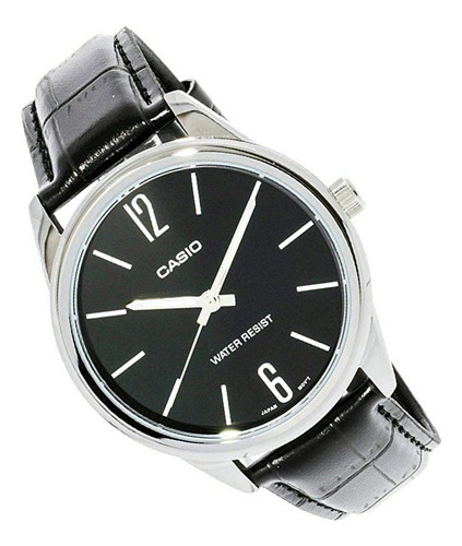 Reloj Para Hombre Casio Mtp_v005l_1b Mtpv005l-1budf Negro