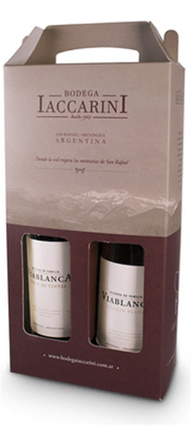 Estuche Vino Iaccarini Via Blanca Bonarda / Blend X750cc