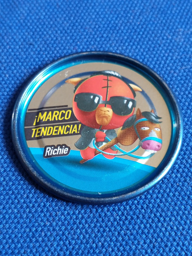Tazos 2013 Super Funki Punky Metalix Silver #06 Richie (Usado)