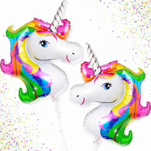 Globos Unicornio Metalizado 90 Cm Set X3 Fiesta Ltf Shop 