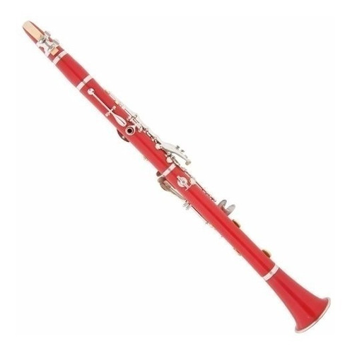 Clarinete Parquer Rojo En Sib De Abs Con Estuche