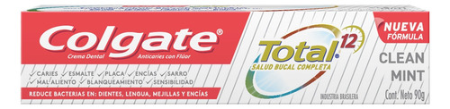 Pasta dental infantil Colgate Total 12 Clean Mint en crema sin gluten