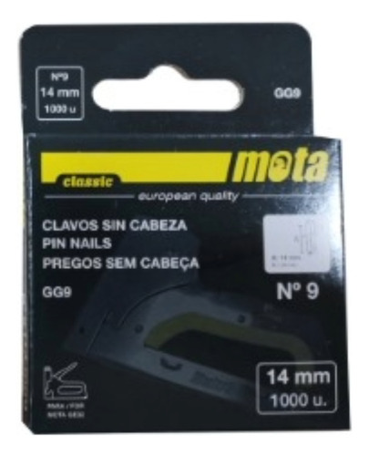 Clavos Para Clavadora Manual Nº9 14mm X1000u Mota