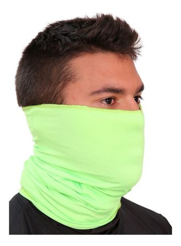 Imagem 4 de 4 de Buff Bandana Pesca Ciclismo Proteção Uv50 Cor Amarelo Neon