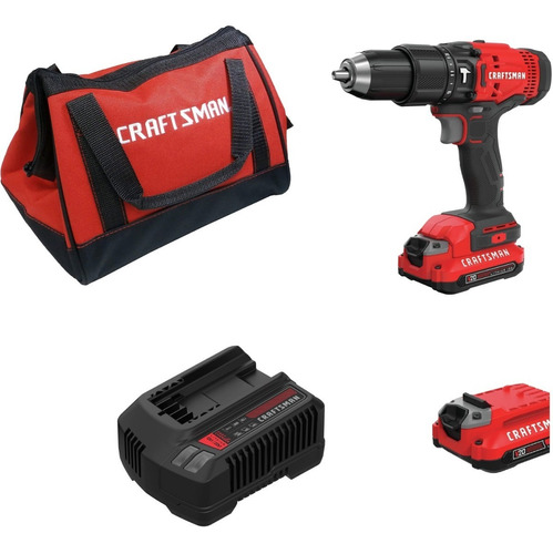 Craftsman Rotomartillo Brushless+ 2 Pilas+ Maleta+ Cargador