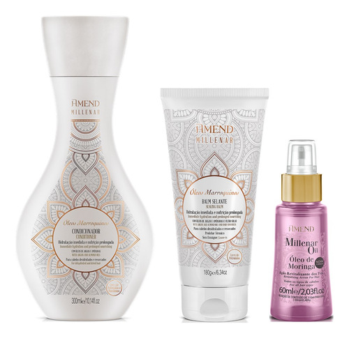Amend Millenar Óleos Marroquinos Cond E Balm E Óleo Moringa