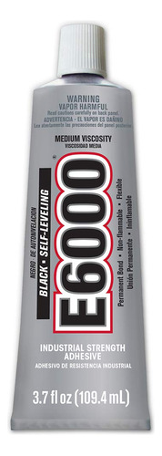 Adhesivo Viscosidad Media E6000 Color Negro