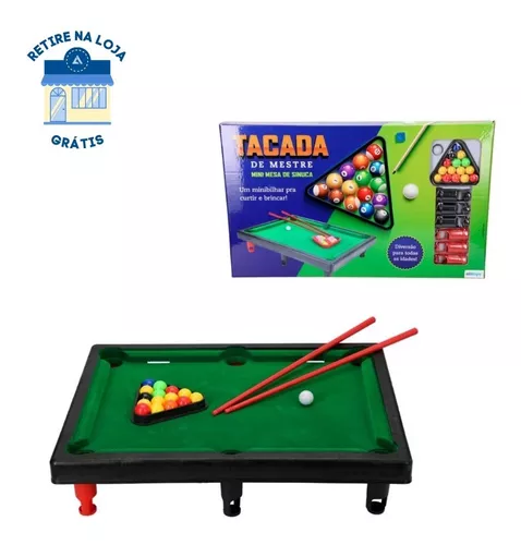 Mini Mesa De Sinuca Bilhar Snooker Portatil Jogo Brinquedo