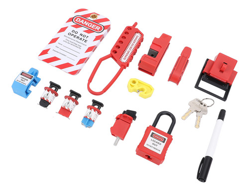 Set Combinado De Bloqueo De Seguridad, Kit De Etiquetado Elé