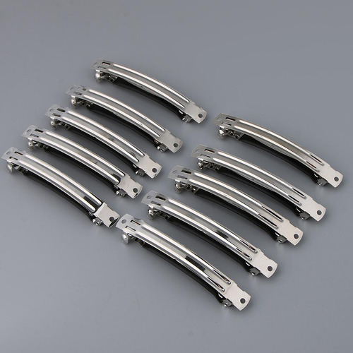 6 7 Pack 10 Piezas Diy Pinzas Para El Cabello Plata En
