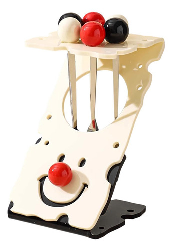 6x Tenedor De Fruta Original Con Soporte, Selección De