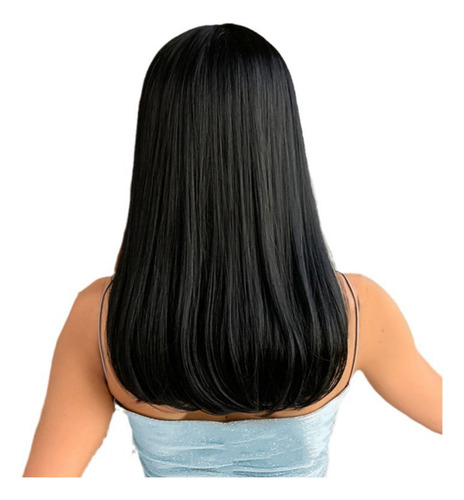 Peluca De 19.5 Pulgadas Para Mujeres Con Cabello Liso De Lon