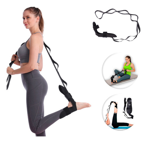 Fita Alongadora Pernas Pilates Yoga Treino Fitness Leg Pés