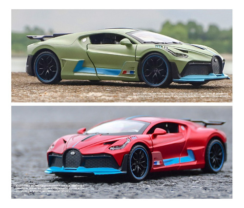 Bugatti Divo Miniatura Metal Autos Con Luces Y Sonido 1:32