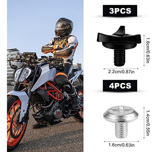 Aiex 7 Tornillos Para Casco De Motocicleta, Tornillos Para V