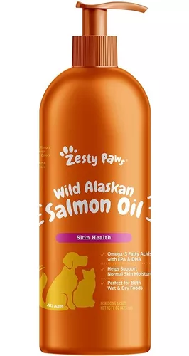 Aceite Salmon Real Wild Alaska Aceite de salmón para perros – EPA