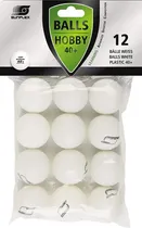 Comprar Pelotas Ping Pong Tenis De Mesa Sunflex Hobby 40+ X 12 Color Blanco