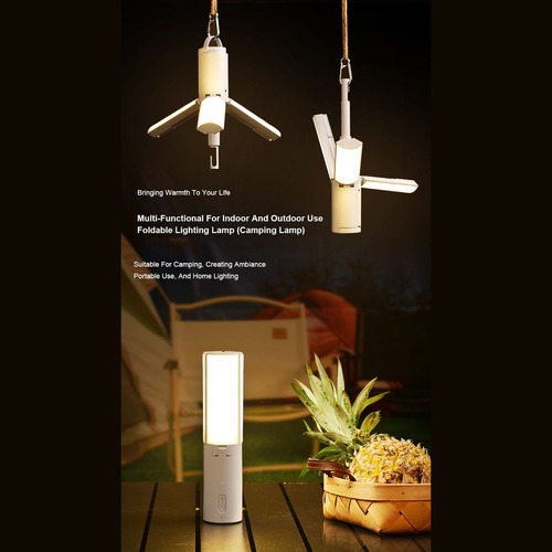 Lámpara Plegable Multifuncional Para Acampar Y Luz Ambienta