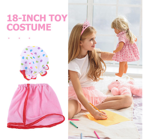 Bata De Baño Dollhouse: Bata Con Gorro De Baño